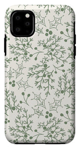 Green Christmas Branch - Phone Case