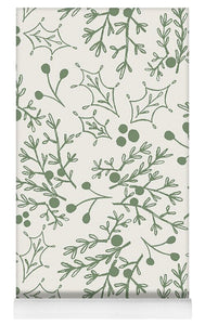 Green Christmas Branch - Yoga Mat