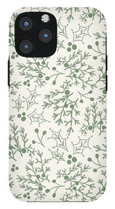 Green Christmas Branch - Phone Case