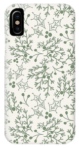 Green Christmas Branch - Phone Case