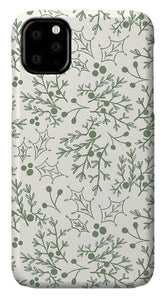 Green Christmas Branch - Phone Case