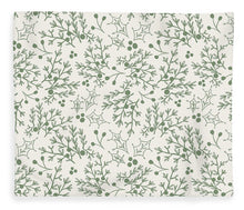 Load image into Gallery viewer, Green Christmas Branch - Blanket