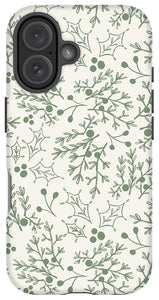 Green Christmas Branch - Phone Case