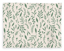 Load image into Gallery viewer, Green Falling Leaves Pattern - Blanket