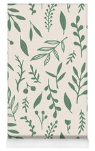 Load image into Gallery viewer, Green Falling Leaves Pattern - Yoga Mat