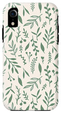 Load image into Gallery viewer, Green Falling Leaves Pattern - Phone Case