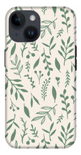 Load image into Gallery viewer, Green Falling Leaves Pattern - Phone Case