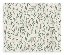 Load image into Gallery viewer, Green Falling Leaves Pattern - Blanket