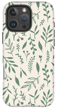 Load image into Gallery viewer, Green Falling Leaves Pattern - Phone Case