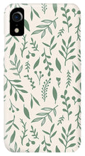Load image into Gallery viewer, Green Falling Leaves Pattern - Phone Case