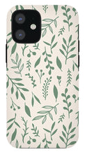 Load image into Gallery viewer, Green Falling Leaves Pattern - Phone Case
