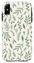 Load image into Gallery viewer, Green Falling Leaves Pattern - Phone Case