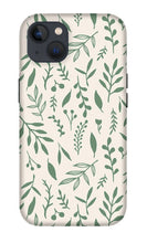 Load image into Gallery viewer, Green Falling Leaves Pattern - Phone Case