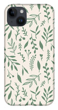 Load image into Gallery viewer, Green Falling Leaves Pattern - Phone Case