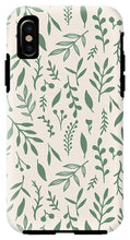 Load image into Gallery viewer, Green Falling Leaves Pattern - Phone Case