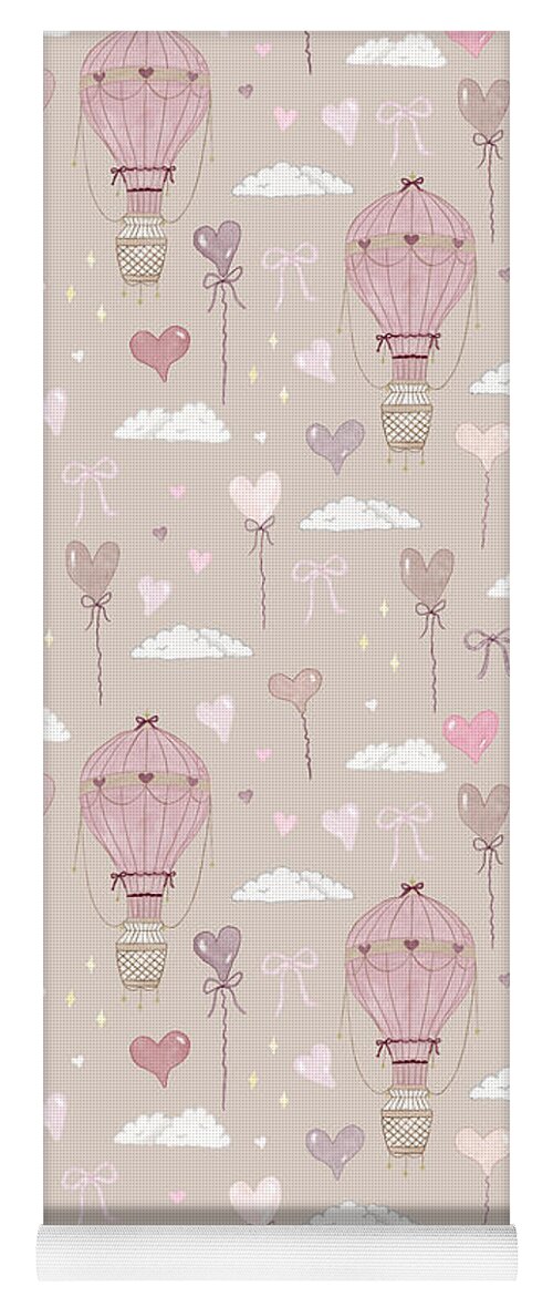 Hot Air Balloon Pattern - Yoga Mat