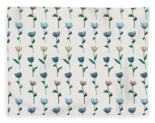 Colorful Ink Flower Pattern - Blanket