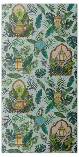 Lantern Tea Garden - Bath Towel