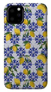 Lemon Tile Pattern - Phone Case