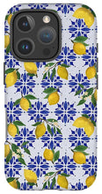 Load image into Gallery viewer, Lemon Tile Pattern - Phone Case