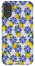 Load image into Gallery viewer, Lemon Tile Pattern - Phone Case