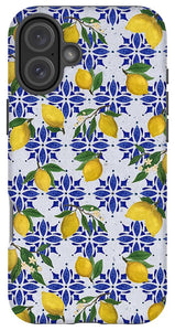 Lemon Tile Pattern - Phone Case