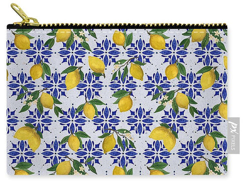 Lemon Tile Pattern - Zip Pouch