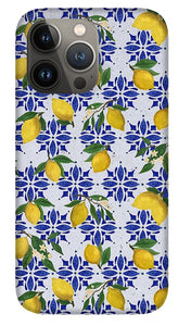 Lemon Tile Pattern - Phone Case