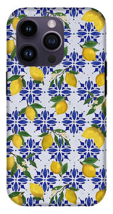 Lemon Tile Pattern - Phone Case