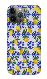 Lemon Tile Pattern - Phone Case