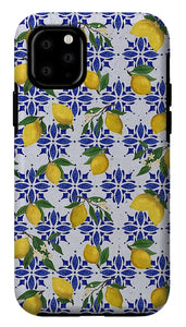 Lemon Tile Pattern - Phone Case
