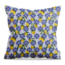 Load image into Gallery viewer, Lemon Tile Pattern - Throw Pillow