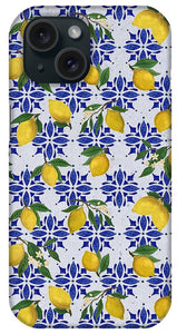 Lemon Tile Pattern - Phone Case