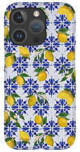 Load image into Gallery viewer, Lemon Tile Pattern - Phone Case