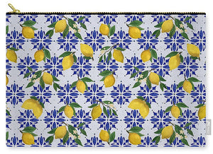 Lemon Tile Pattern - Zip Pouch