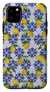 Lemon Tile Pattern - Phone Case
