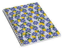 Load image into Gallery viewer, Lemon Tile Pattern - Spiral Notebook