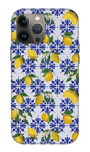 Lemon Tile Pattern - Phone Case