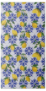 Lemon Tile Pattern - Bath Towel