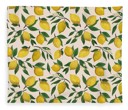 Lemon Blossom Pattern - Blanket