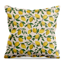 Load image into Gallery viewer, Lemon Blossom Pattern - Throw Pillow