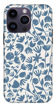 Load image into Gallery viewer, Light Blue Floral Pattern - Phone Case