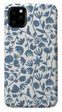 Load image into Gallery viewer, Light Blue Floral Pattern - Phone Case