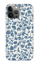 Load image into Gallery viewer, Light Blue Floral Pattern - Phone Case