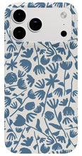 Load image into Gallery viewer, Light Blue Floral Pattern - Phone Case