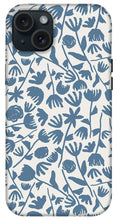 Load image into Gallery viewer, Light Blue Floral Pattern - Phone Case