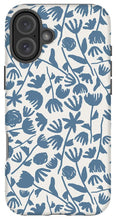 Load image into Gallery viewer, Light Blue Floral Pattern - Phone Case
