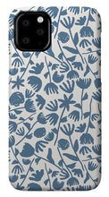 Load image into Gallery viewer, Light Blue Floral Pattern - Phone Case