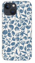 Load image into Gallery viewer, Light Blue Floral Pattern - Phone Case