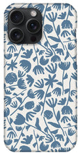 Load image into Gallery viewer, Light Blue Floral Pattern - Phone Case